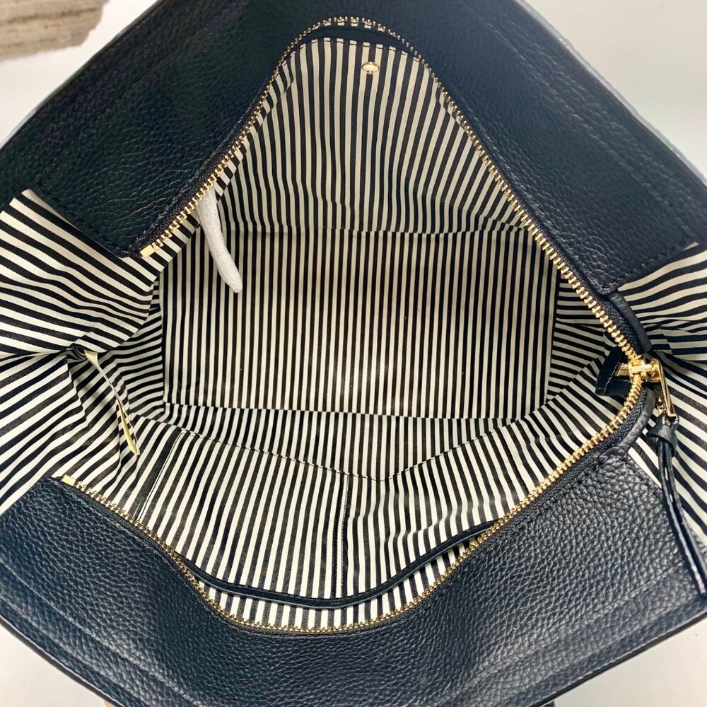 Kate Spade Jackson Street Black Leather Jana Tote - Picture 9 of 11